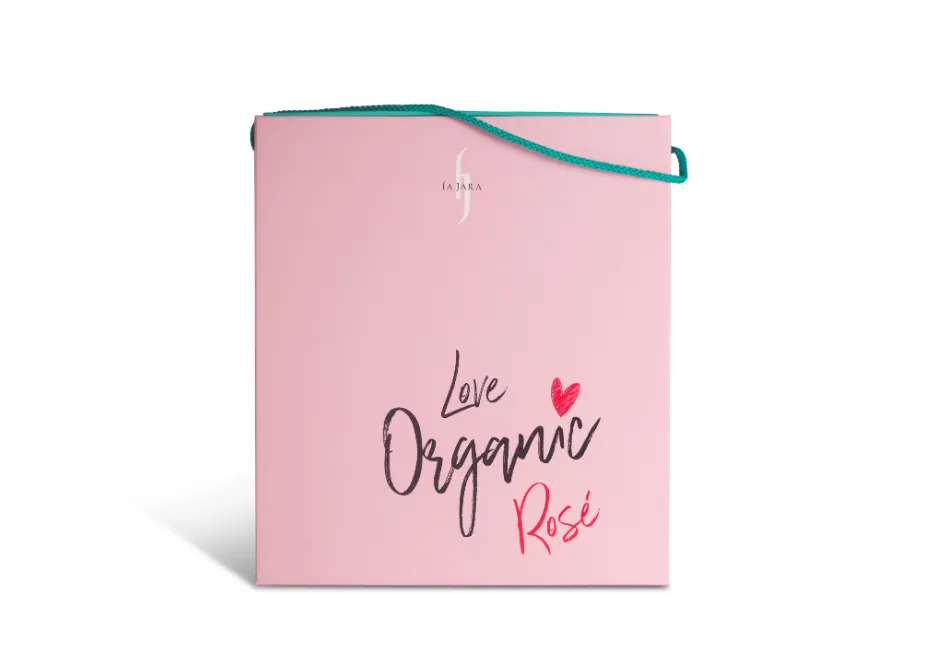 Gift Box 'Love Organic Bubbles' La Jara - 1 btl Prosecco Brut & 1 btl Spumante Rosé